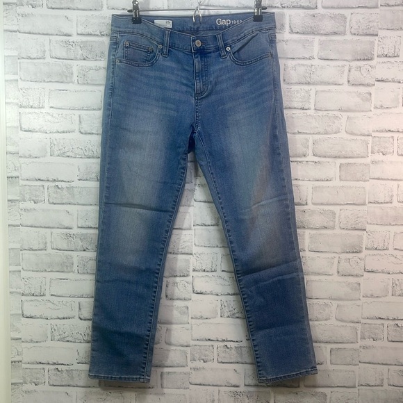 Gap Girlfriend Straight Leg Jeans 28r - Picture 1 of 8